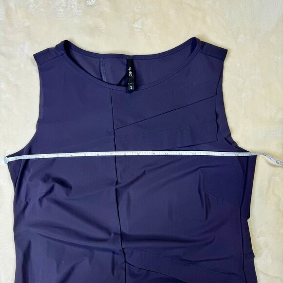 Porto San Francisco Chapman Asymmetrical Sheath Dress Indigo Women’s 2 Boutique - Picture 3 of 13